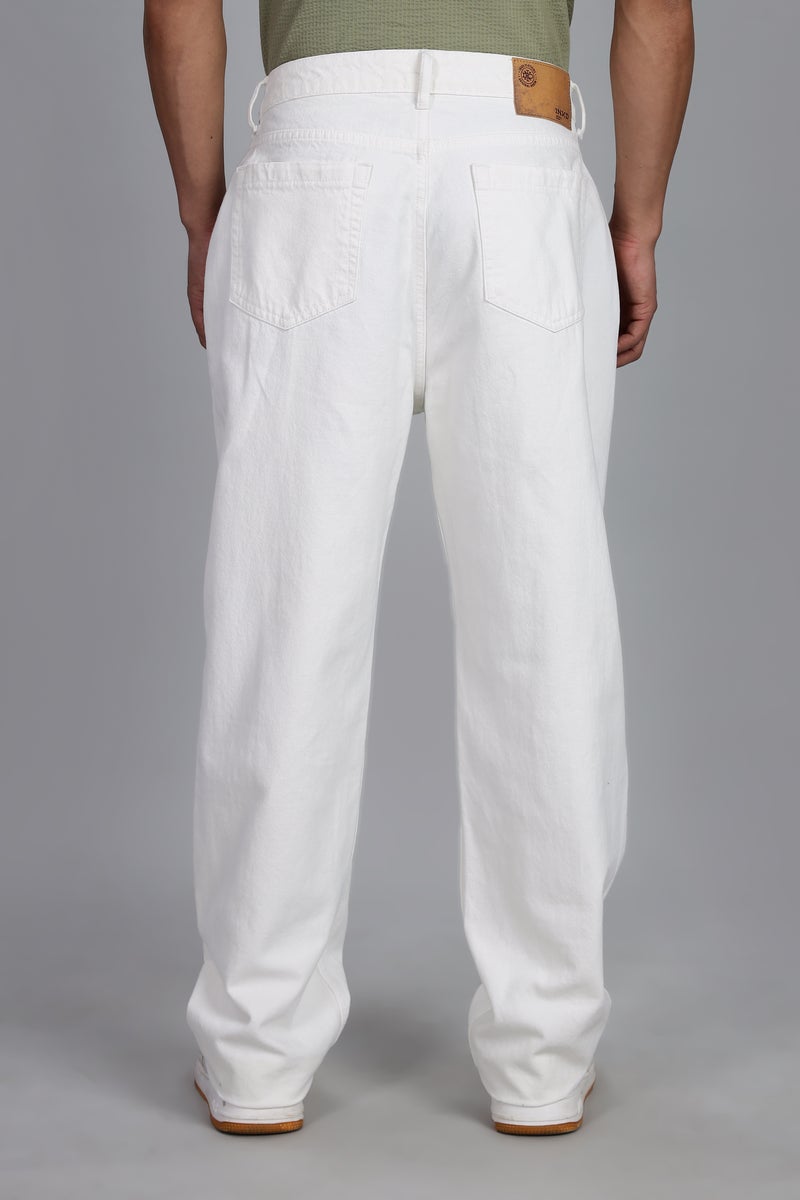 inkd جينز الرجال الكلاسيكي المستريحي متوسط الارتفاع | 100٪ قطن | 5 جيوب | جينز واسع للرجل - Image 3